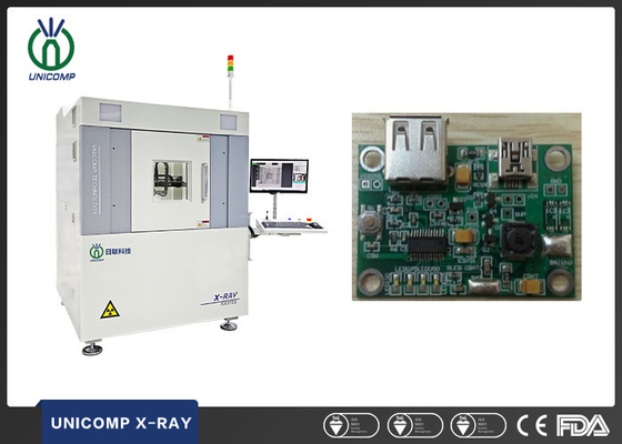 BGA QFN Hệ thống kiểm tra tia X Unicomp 130KV với chuyển động 6 trục