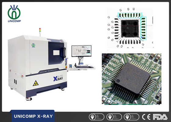 Nhà máy Unicomp cung cấp Hệ thống kiểm tra tia X 2.5D microfocus 90KV để kiểm tra lỗi bên trong chip