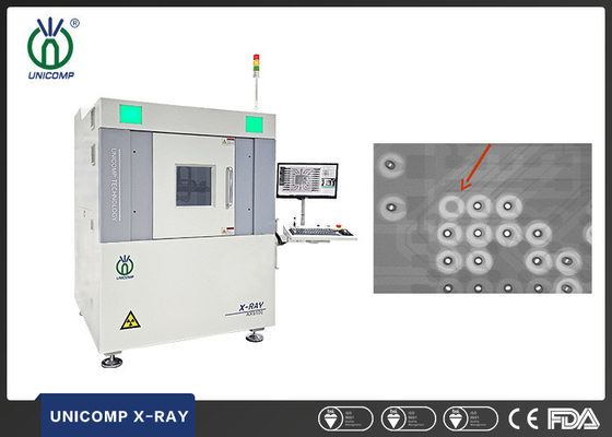 Máy X-quang của Trung Quốc manfuacturer Unicomp microfocus 130kV X-ray AX9100 với chế độ xem xiên 2.5D FPD cho PCBA IC BGA PTH