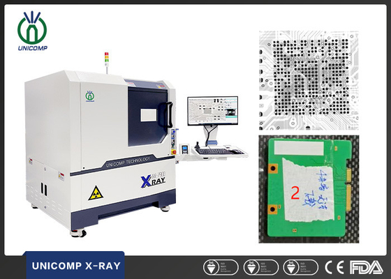 Máy X Ray Unicomp 5um XY Chuyển động đa trục để Kiểm tra Void hàn QFN