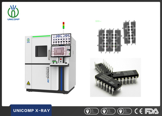 Máy phóng đại cao PCB máy X-ray Unicomp AX9100MAX cho các thành phần điện tử IC kiểm tra dây liên kết