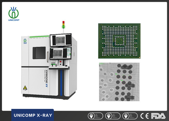 Các bảng điện tử Máy X quang 2D &amp; 2.5D AX9100MAX Với Bảng xoay 360 độ Cho BGA&amp;PCB