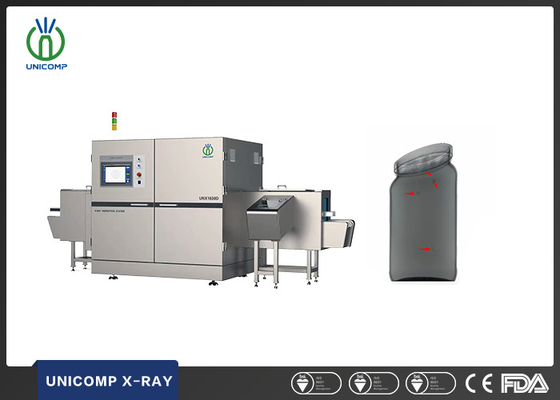 Kiểm tra thực phẩm đóng chai Unicomp UNX 1830-D X-Ray cho độ chính xác vượt trội