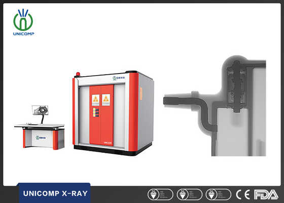 Máy X-quang UNC225 của Unicomp xác định các lỗ hổng trong nhựa điện với kích thước tiêu cự 0,4mm/1,0mm ở 225kV