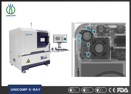 Unicomp AX7900 Máy X quang 2D 2.5D đặc điểm kỹ thuật cao để kiểm tra điện thoại di động và kiểm tra vết nứt