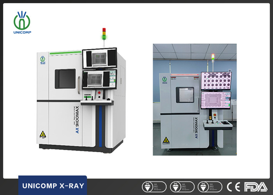 Hệ thống tia X của Unicomp AX9100max để kiểm tra khiếm khuyết nội bộ của các thành phần điện tử