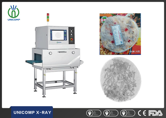 Máy quét thực phẩm có độ phân giải cao Unicomp UNX4015N phát hiện thủy tinh gốm bên trong thịt bò