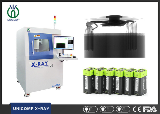 Máy X-quang vi điểm 5um ngoại tuyến AX8200B để kiểm tra độ bền cuộn dây cuộn dây tế bào pin Lithium