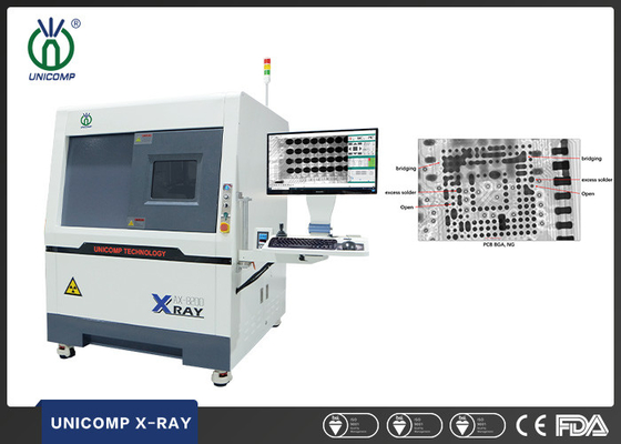 Máy X-Ray lấy nét vi mô Unicomp AX8200MAX 5um cho EMS Ô tô PCBA BGA QFN CSP khuyết tật hàn Kiểm tra